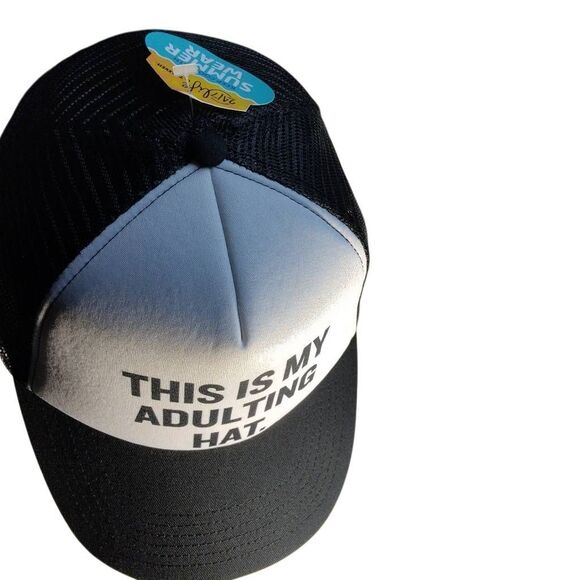 This Is My Adulting Hat Trucker Hat Mesh Adjustable - Picture 5 of 11